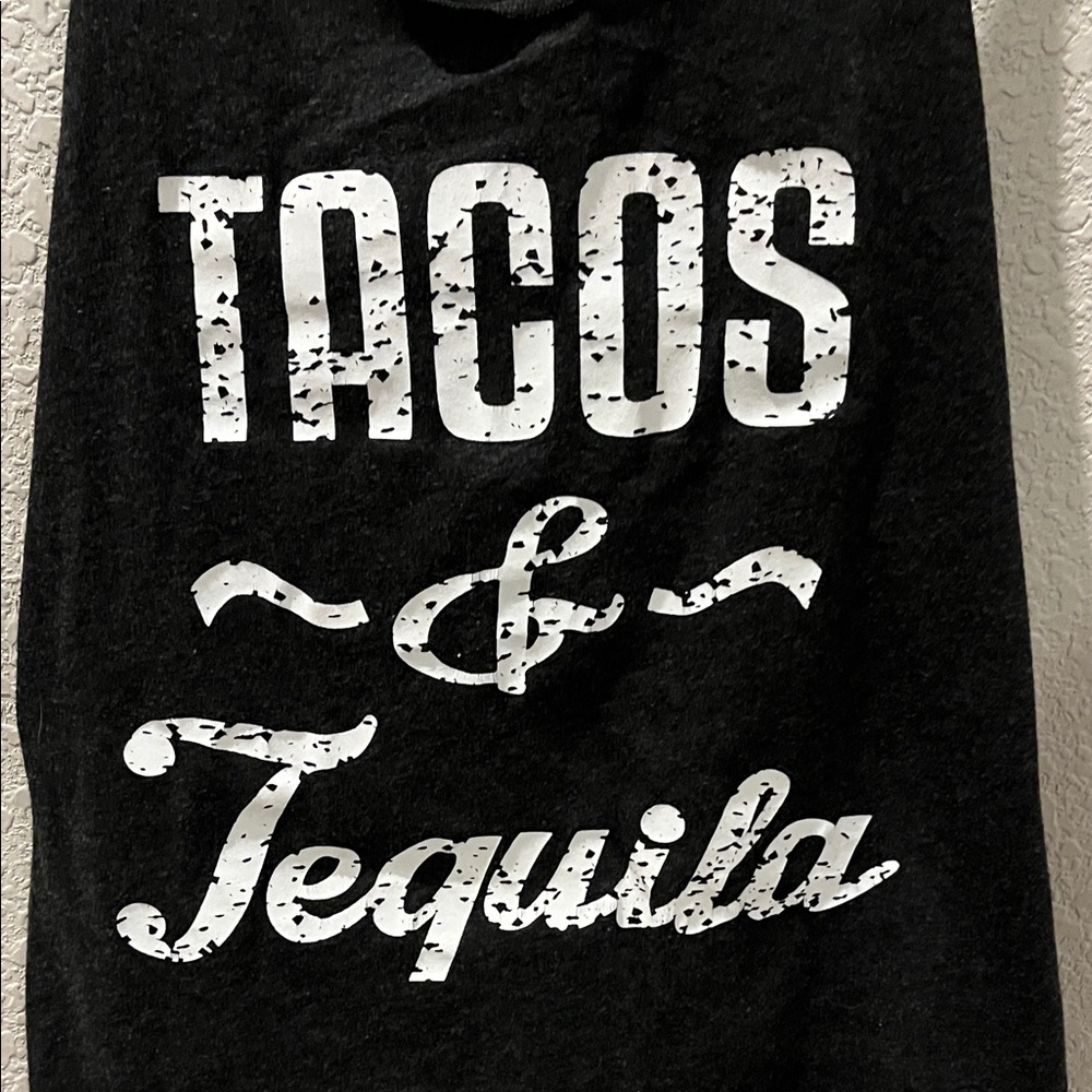 Tacos & Tequila Graphic Tee - Black & White